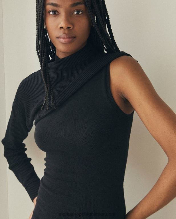 kreator - črn pleten top ženske Alohas 0D4R8876