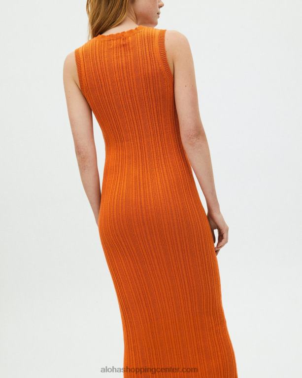 lahka - oranžna obleka ženske Alohas 0D4R8618