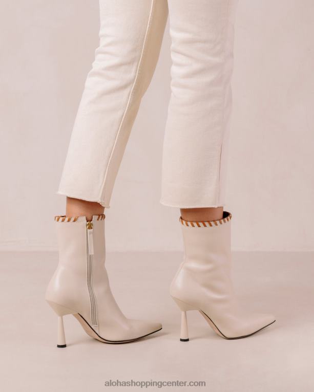 leo - beli usnjeni škornji ženske Alohas 0D4R8537