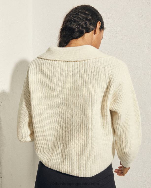 letalo - beli pleteni vrh ženske Alohas 0D4R8693