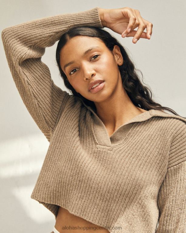 letalo - rjav pleten vrh ženske Alohas 0D4R8692