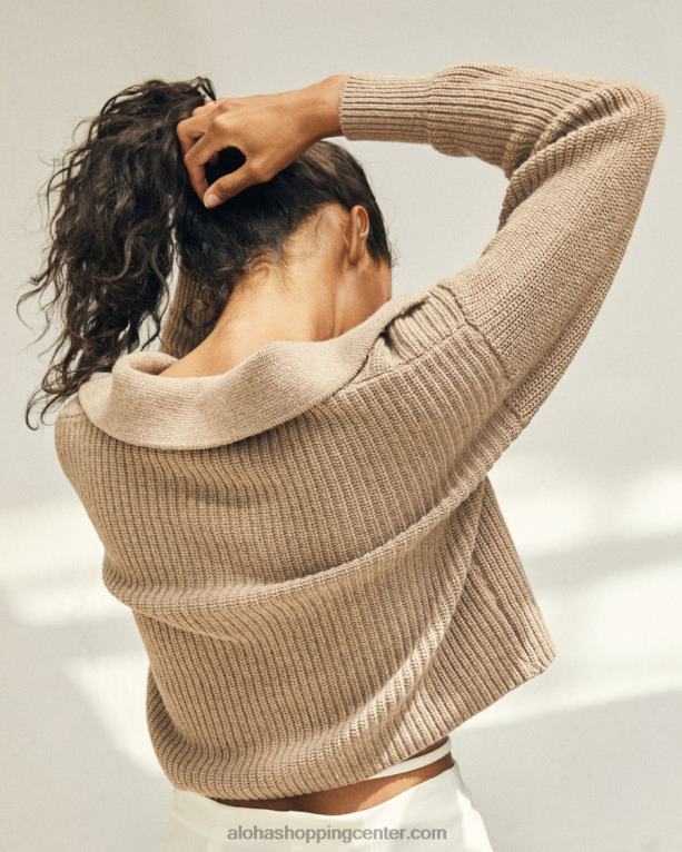 letalo - rjav pleten vrh ženske Alohas 0D4R8692