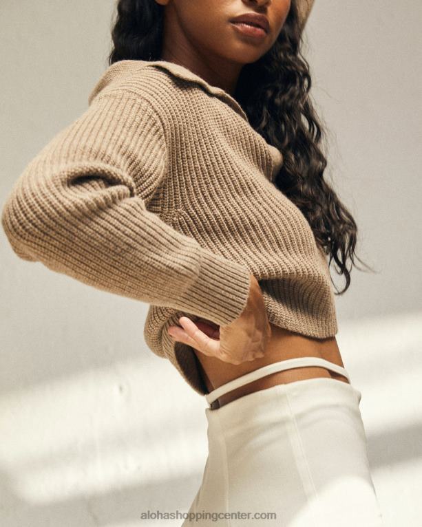 letalo - rjav pleten vrh ženske Alohas 0D4R8692