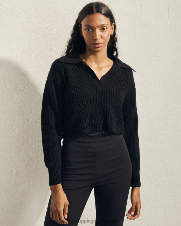 letalo - črn pleten top ženske Alohas 0D4R8694