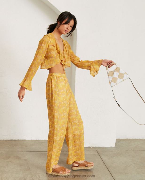 linn - rumeni večbarvni vrh ženske Alohas 0D4R81014