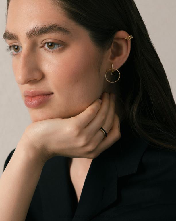 lucuma - zlat in črn prstan ženske Alohas 0D4R81104