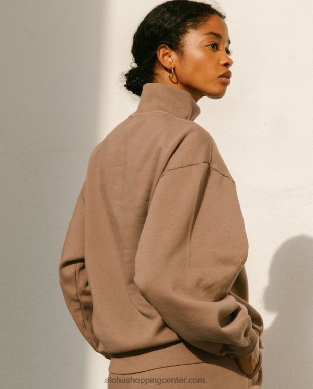 macchiato - rjav bombažni vrh ženske Alohas 0D4R8922