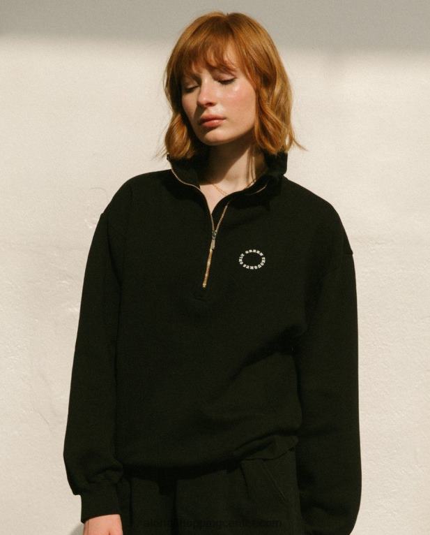 macchiato - črna bombažna jopica ženske Alohas 0D4R8921