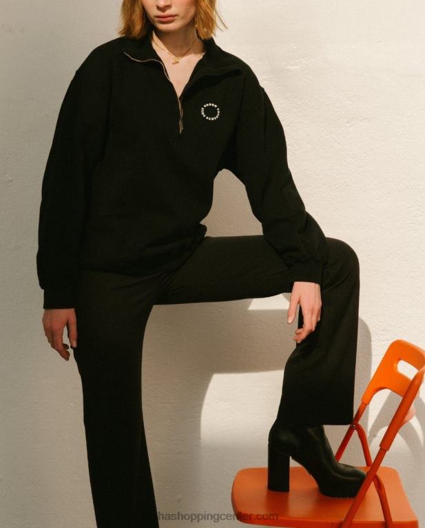 macchiato - črna bombažna jopica ženske Alohas 0D4R8921