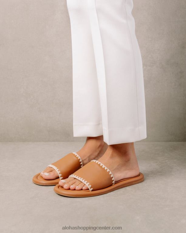 malibu kvačkanje - rjavi usnjeni sandali ženske Alohas 0D4R8545