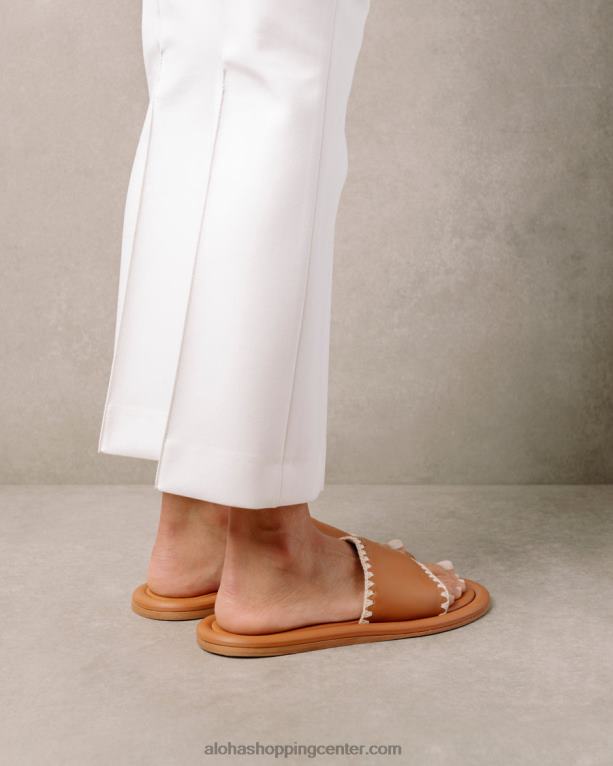 malibu kvačkanje - rjavi usnjeni sandali ženske Alohas 0D4R8545