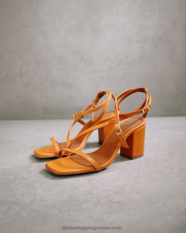 manhattan - oranžni sandali z blok peto ženske Alohas 0D4R8376