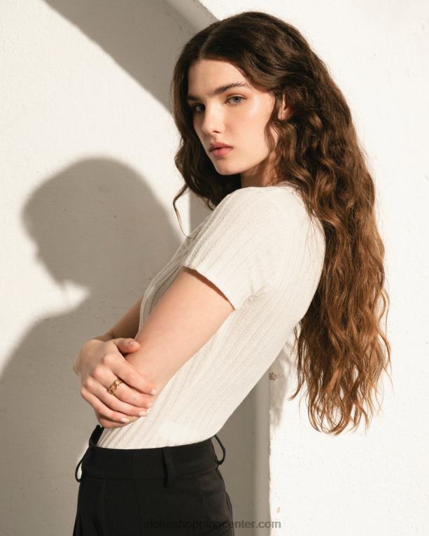 mehak retro - krem ​​pleten top ženske Alohas 0D4R8868