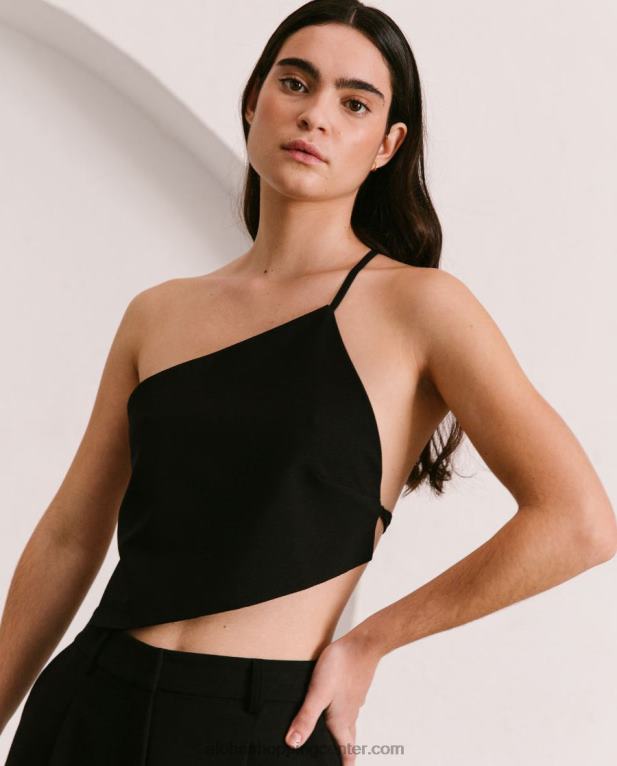 melodrama - črn bombažni top ženske Alohas 0D4R8810