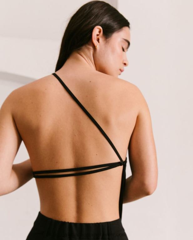 melodrama - črn bombažni top ženske Alohas 0D4R8810