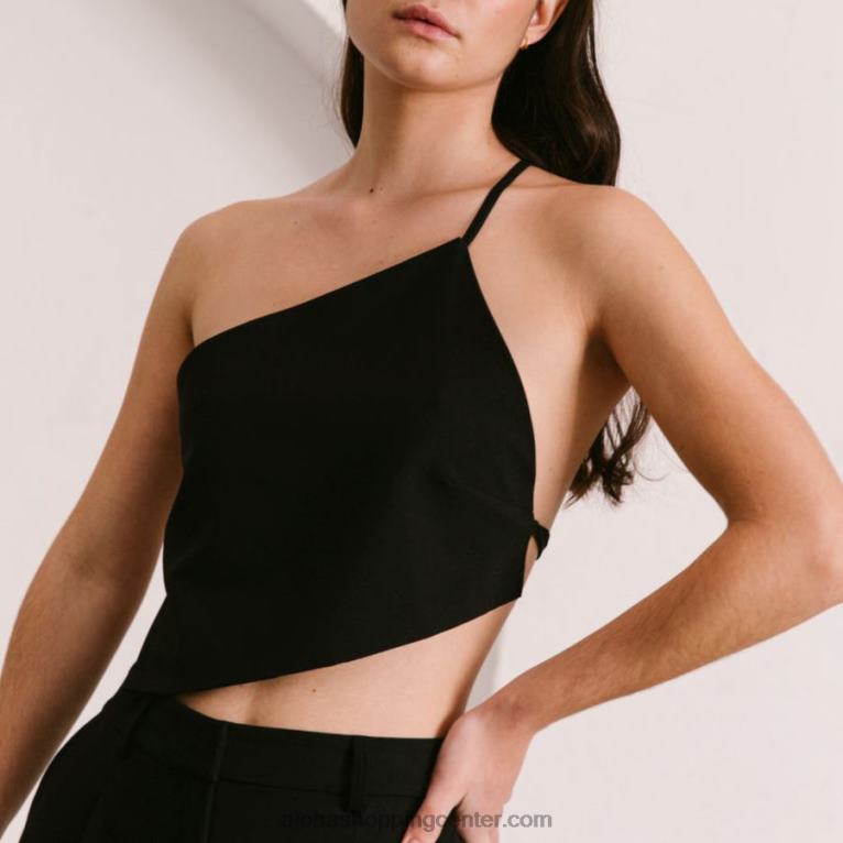 melodrama - črn bombažni top ženske Alohas 0D4R8810