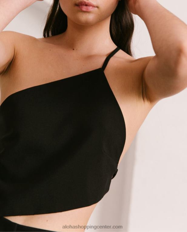 melodrama - črn bombažni top ženske Alohas 0D4R8810