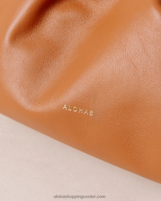 mini d - rjava usnjena torbica ženske Alohas 0D4R81157