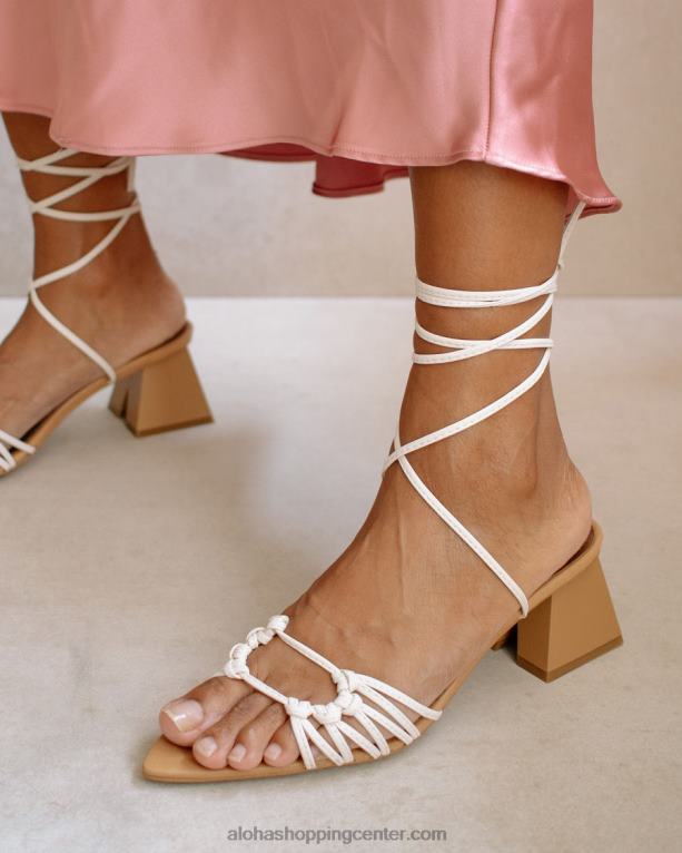 mirage - rjavi usnjeni sandali ženske Alohas 0D4R8528