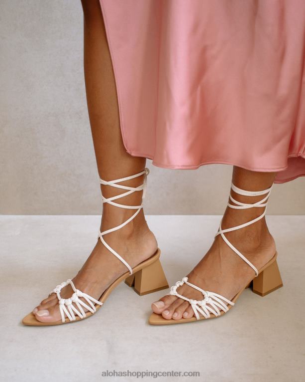 mirage - rjavi usnjeni sandali ženske Alohas 0D4R8528