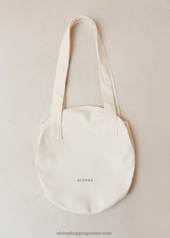 moonchild - bela bombažna torbica ženske Alohas 0D4R81197