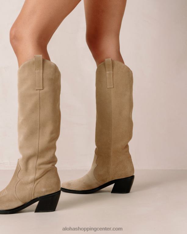 mount - bež semiš škornji ženske Alohas 0D4R8257