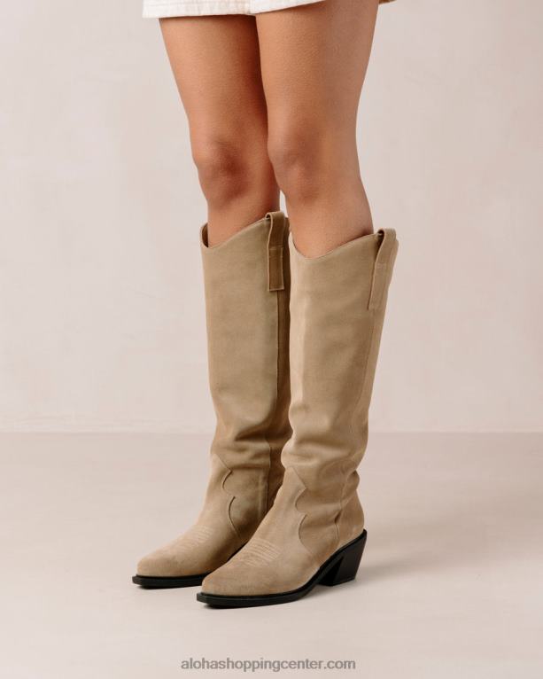 mount - bež semiš škornji ženske Alohas 0D4R8257