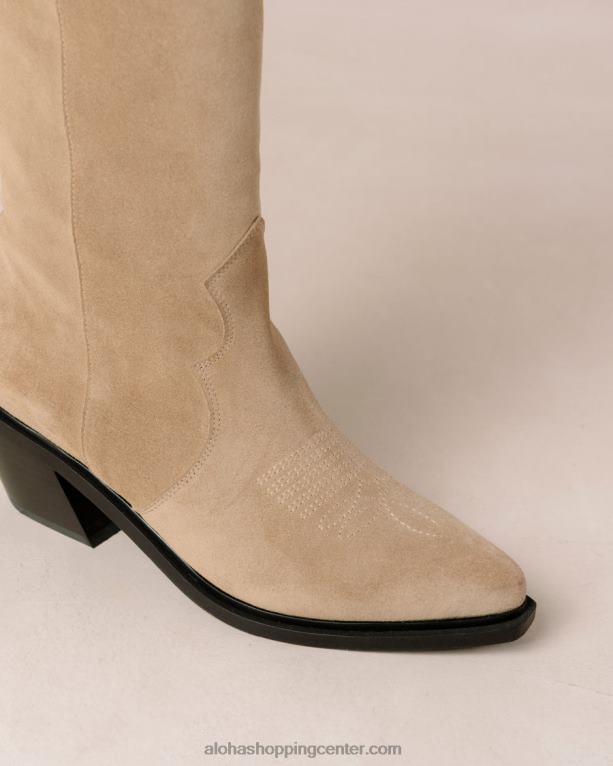 mount - bež semiš škornji ženske Alohas 0D4R8257