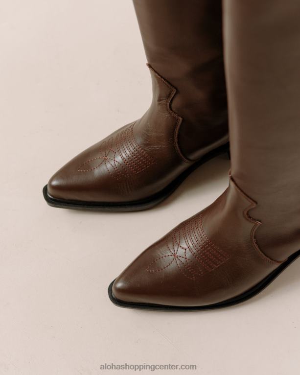 mount - rjavi usnjeni škornji ženske Alohas 0D4R8255