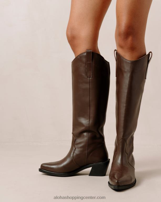 mount - rjavi usnjeni škornji ženske Alohas 0D4R8255