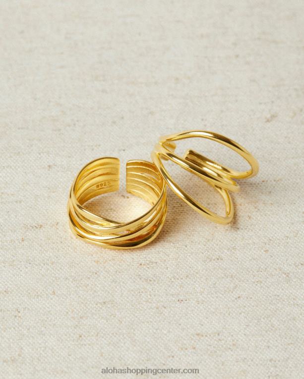 multi curve - zlat prstan ženske Alohas 0D4R81134