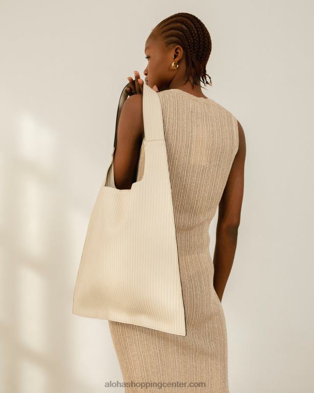 nagubana - bela usnjena torbica ženske Alohas 0D4R81071