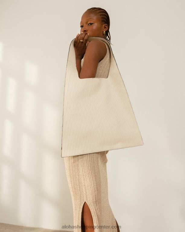 nagubana - bela usnjena torbica ženske Alohas 0D4R81071