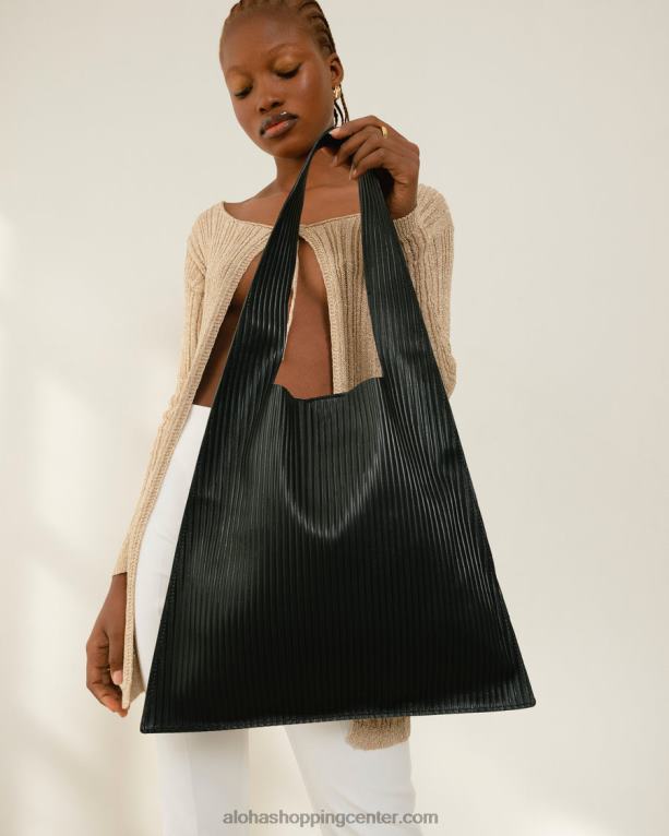 nagubana - črna usnjena torbica ženske Alohas 0D4R81070