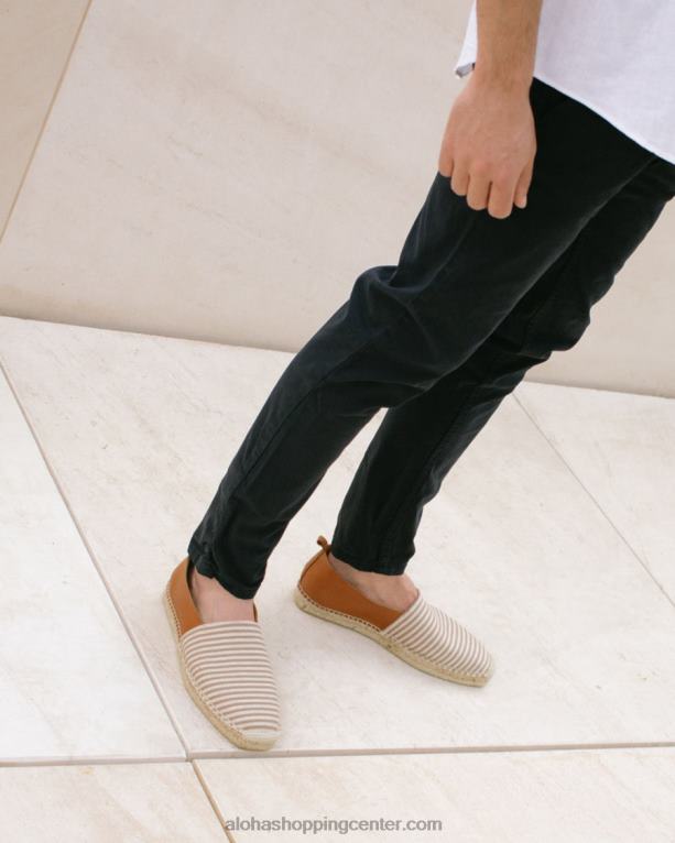 naval - rjave usnjene espadrile ženske Alohas 0D4R8570