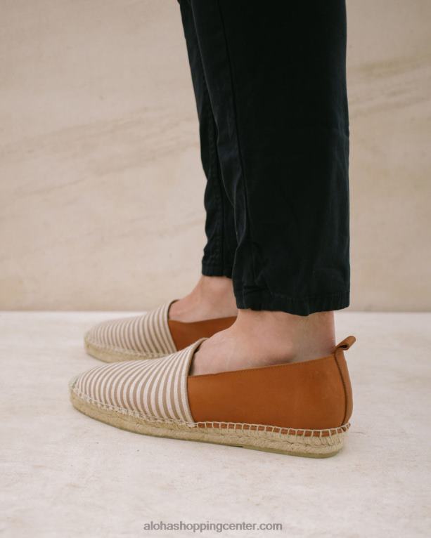 naval - rjave usnjene espadrile ženske Alohas 0D4R8570