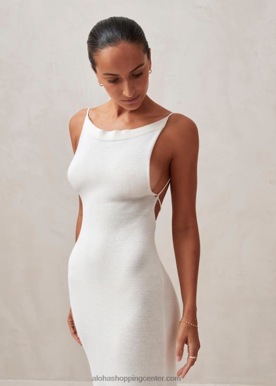 nežen trak - bela pletena obleka ženske Alohas 0D4R8601