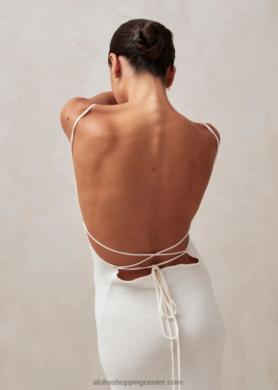 nežen trak - bela pletena obleka ženske Alohas 0D4R8601