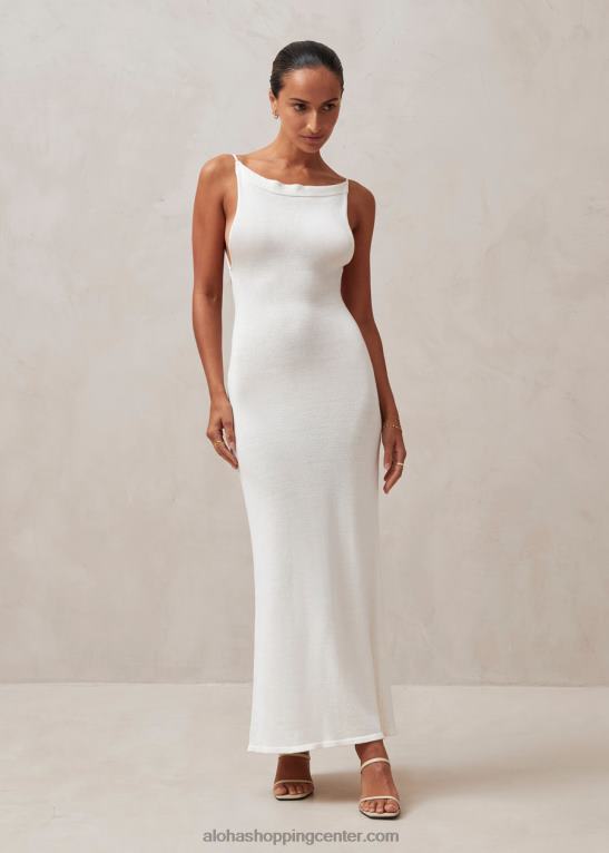 nežen trak - bela pletena obleka ženske Alohas 0D4R8601