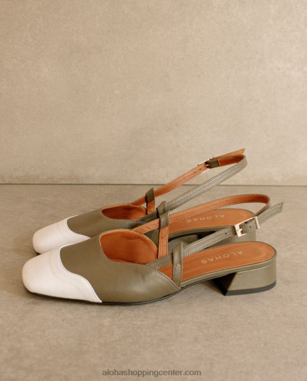 noah - zelene usnjene balerinke ženske Alohas 0D4R8543