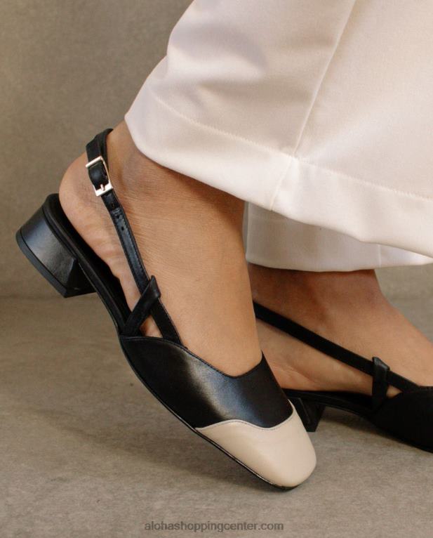 noah - črno-bele balerinke ženske Alohas 0D4R8544