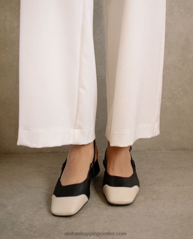 noah - črno-bele balerinke ženske Alohas 0D4R8544