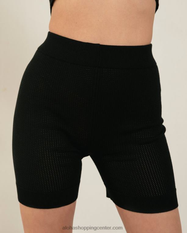 novinec - črne pletene kratke hlače ženske Alohas 0D4R8800