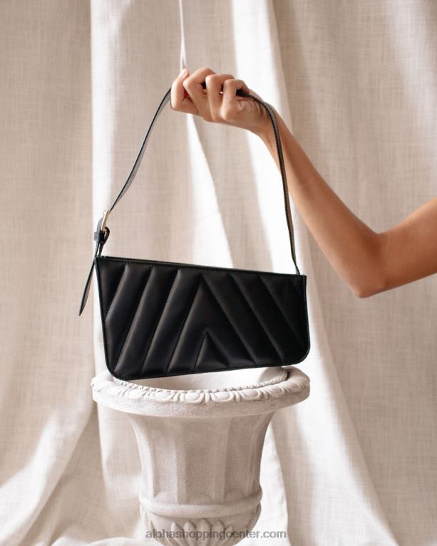 nočna kapica - črna usnjena torbica ženske Alohas 0D4R81166