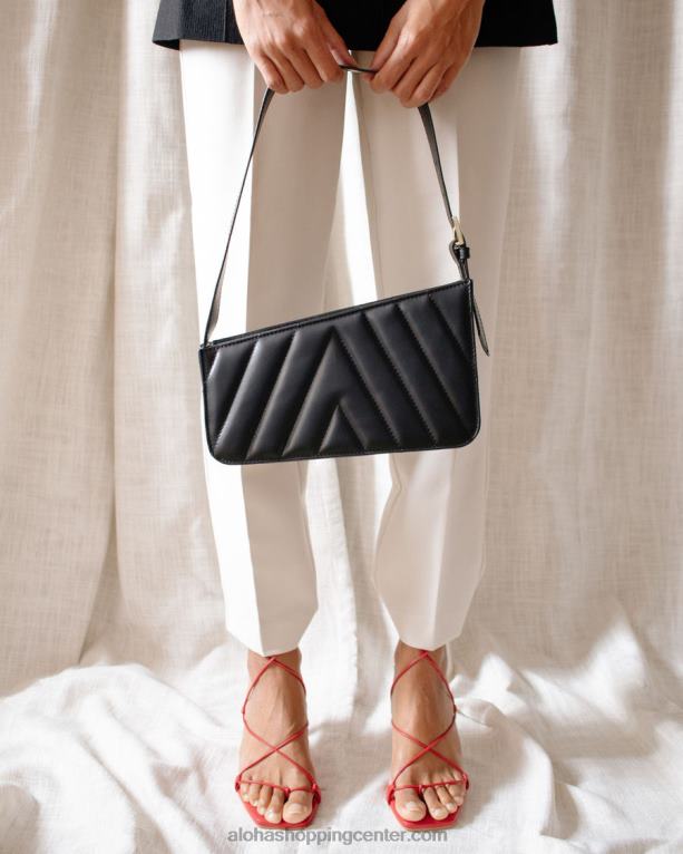 nočna kapica - črna usnjena torbica ženske Alohas 0D4R81166