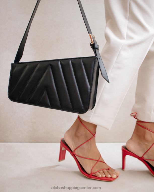 nočna kapica - črna usnjena torbica ženske Alohas 0D4R81166