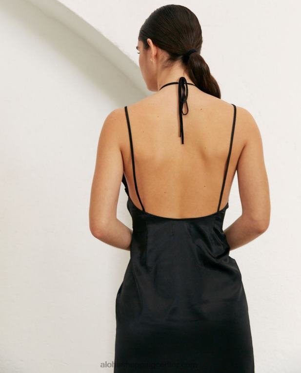 nočna sova - črna obleka ženske Alohas 0D4R8791