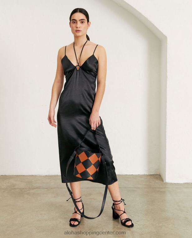 nočna sova - črna obleka ženske Alohas 0D4R8791