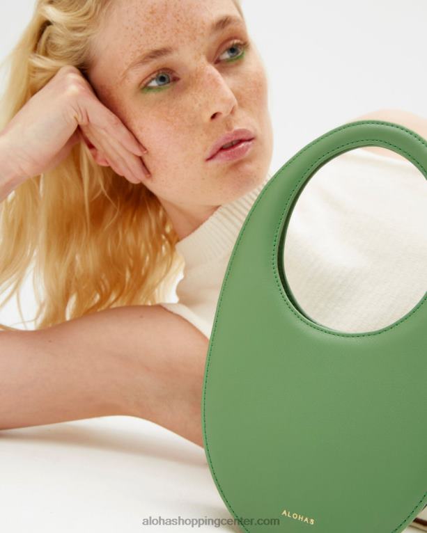 o - zelena usnjena torbica ženske Alohas 0D4R81035