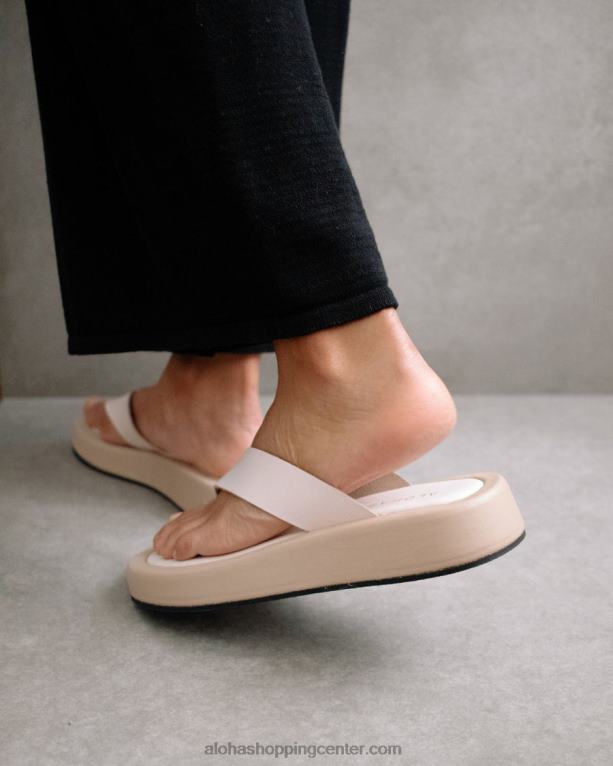 oblačen - bele in bež usnjene sandale ženske Alohas 0D4R8451